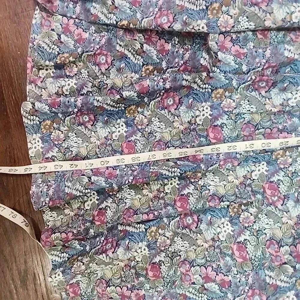 WOMENS Vintage  60s -70sCottage  Garden Core  Midi Floral Maxi Dress. Si… - Picture 10 of 12